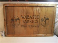 Enseigne en bois WABASSO FABRICS
