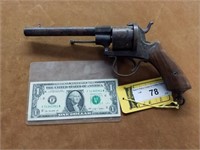 Antique Pin Fire Revolver