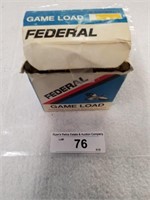 Vintage full box of Federal game load fire