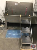 Pet Grooming deep sink ss with back and side