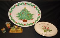 Holiday Ceramic Serving Pieces, Thanksgiving, Xmas