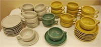 Russel Wright American Modern Tea Cups and Saucers