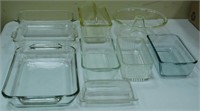8 Pieces Clear Glass Bakeware, Butter Dish