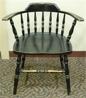 Painted Black Spindle Back Chair