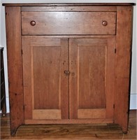 Large Primitive Dresser, 1 Drawer, 2 Door Cupboard