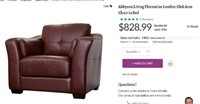 Abbyson Living Florentine Leather Club Arm Chair
