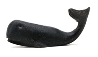 Small Cast Iron Whale Paperweight