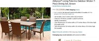 Abbyson Living Palermo Outdoor Wicker 7-Piece Set