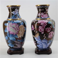 Pair of Cloissonne Vases