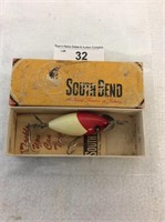 Vintage south bend wood fishing lure
