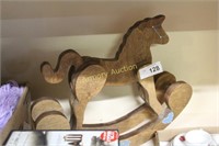 WOODEN ROCKING HORSE - SMALL
