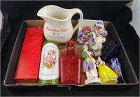 Glass Collectible Box Lot Canadian Club & More