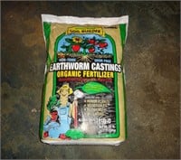 Bag Of Earthworm Castings Organic Fertilizer