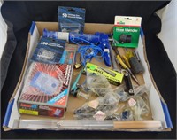 Box Lot Of Tools & More Motion Detector Handles