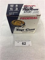 Vintage full box of 20 Federal Top Gun 12 gauge