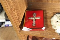 GORHAM SILVER PLATED CROSS ORNAMENT