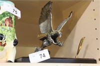 PEWTER EAGLE PEN STAND