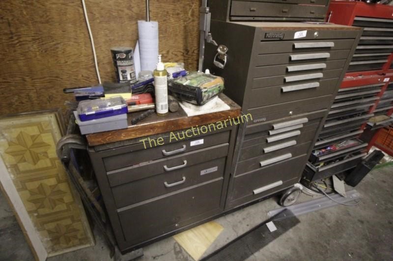Machinsts tool boxes filled with high end tools