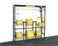 Large Cable & Wire Spool Rack w/Hoist