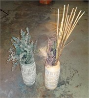 2 Ceramic Vases Home Decor