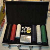 Royal Travel Poker Chips Cards Dice Casino Case