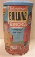 Vintage Educational Building Bricks Toy