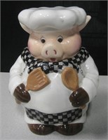 11"H Mercuries China Pig Form Chef Ceramic Figure