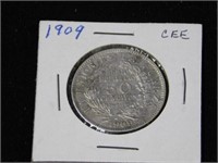 1909 Republic da Bolivia 50 centavos