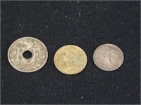 France: 1969 10 centimes - 1918 50 centimes -
