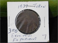 1837 "Hard Times" Executive Experiment token