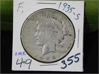1935S Peace silver dollar