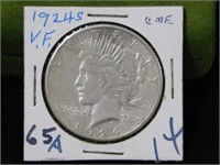 1924S Peace silver dollar