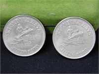 Two 1973 Klondike Days Dollars, Edmonton, Canada