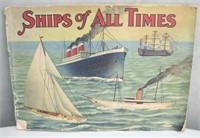 Vintage 1930 Whitman Pub. Co. Ships of All Times