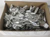 Mixed Silver Plated & Stainless Steel Flatware