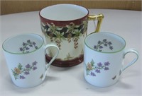 Tiffany & Co. Limoges French Porcelain Tea Cups