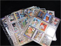 Misc. Baseball Cards in plastic sheets 1980's era