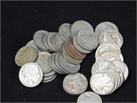 $2 roll of unsorted Buffalo nickels