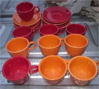 Homer Laughlin China Fiesta Coffee Mugs & Saucers