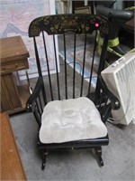 VINTAGE Hitchcock Rocking Chair Two-Toned Black