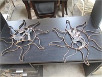 Two Metal Southwest Sytle Wall Art Pieces