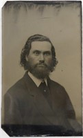 Antique Tintype Photo of Gentleman with Beard