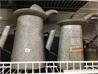 Large Oil Cans (galvanized)