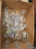 crystal / glass candle sticks