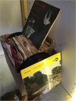 BOX OF 45 RPM VINYL  RECORDS, AMERICAN BOY, MOZART