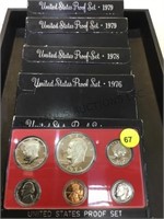 1973,1976,1978,1979 U.S. PROOF SETS, (6 SETS)