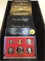 1981,1982  U.S. PROOF SETS,(6SETS)