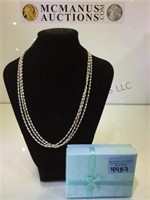 STERLING 3-STRAND CHAIN NECKLACE