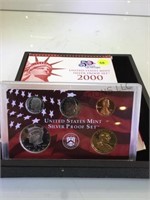 2 SETS OF 2000 U.S. MINT SILVER PROOF SETS