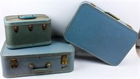 3 Pieces of Vintage Hard Case Luggage